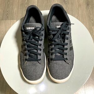 Dark gray black and white Adidas sz11